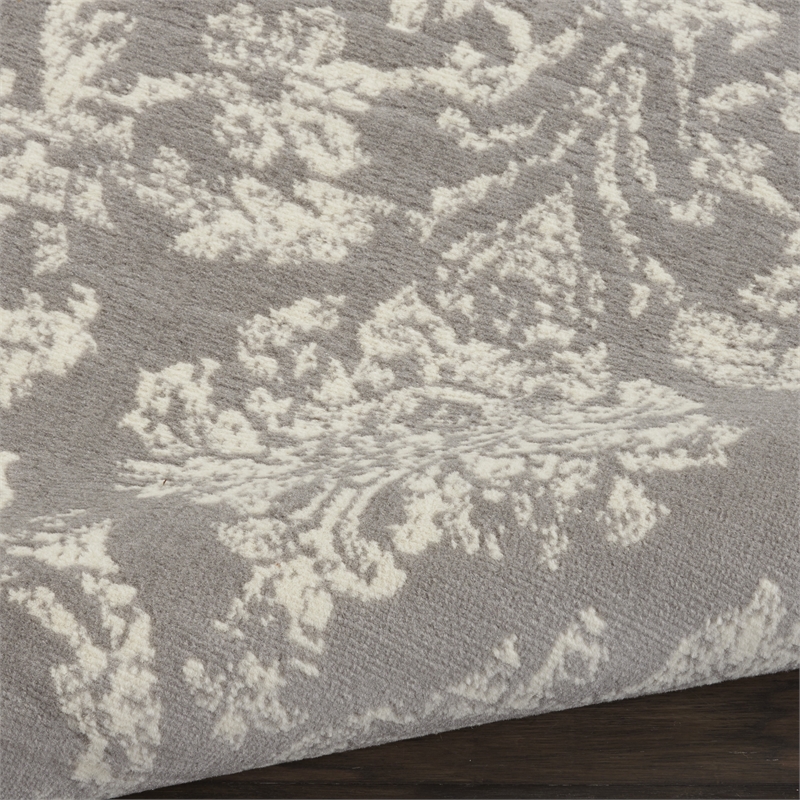 Nourison Jubilant 7' x 10' Gray Vintage Indoor Rug Polypropylene