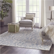 Nourison Jubilant 7' x 10' Ivory/Blue Vintage Indoor Rug Polypropylene