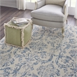 Nourison Jubilant 7' x 10' Ivory/Blue Vintage Indoor Rug Polypropylene