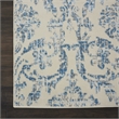 Nourison Jubilant 7' x 10' Ivory/Blue Vintage Indoor Rug Polypropylene