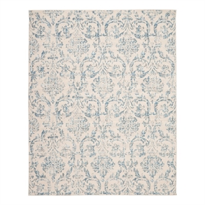 Nourison Jubilant 7' x 10' Ivory/Blue Vintage Indoor Rug Polypropylene