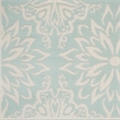 Nourison Jubilant 5' x 7' Aqua Fabric Farmhouse Area Rug (5' x 7')