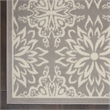 Nourison Jubilant 5' x 7' Gray Fabric Farmhouse Area Rug (5' x 7')