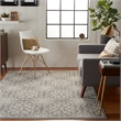 Nourison Jubilant 5' x 7' Gray Fabric Farmhouse Area Rug (5' x 7')