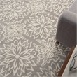 Nourison Jubilant 5' x 7' Gray Fabric Farmhouse Area Rug (5' x 7')