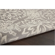 Nourison Jubilant 5' x 7' Gray Fabric Farmhouse Area Rug (5' x 7')