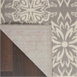 Nourison Jubilant 5' x 7' Gray Fabric Farmhouse Area Rug (5' x 7')