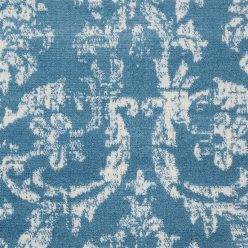 Nourison Jubilant 8' x 10' Blue Fabric Vintage Area Rug (8' x 10')
