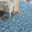 Nourison Jubilant 8' x 10' Blue Fabric Vintage Area Rug (8' x 10')