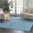 Nourison Jubilant 8' x 10' Blue Fabric Vintage Area Rug (8' x 10')