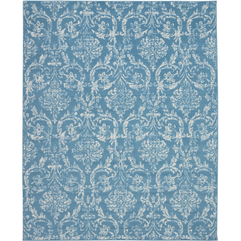 Nourison Jubilant 8' x 10' Blue Fabric Vintage Area Rug (8' x 10')