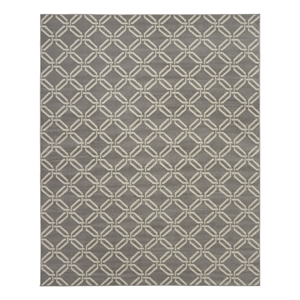 Nourison Jubilant 7'10&quot x 9'10&quot Grey Contemporary Indoor Rug Polypropylene