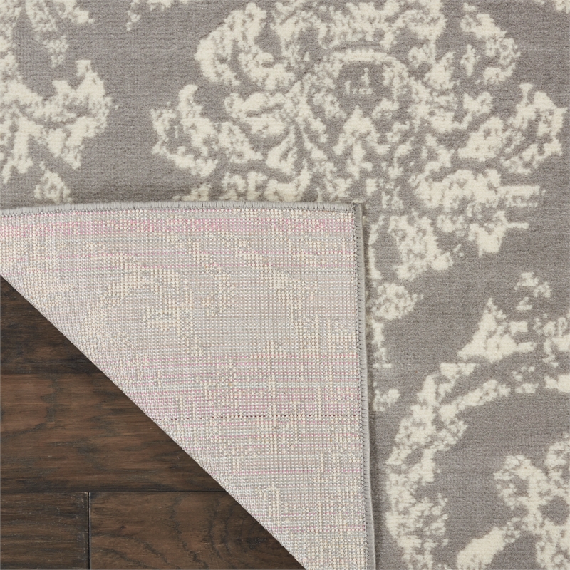 Nourison Jubilant 8' x 10' Gray Fabric Vintage Area Rug (8' x 10')