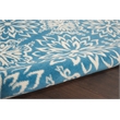 Nourison Jubilant 4' x 6' Ivory/Blue Farmhouse Indoor Rug Polypropylene