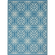 Nourison Jubilant 4' x 6' Ivory/Blue Farmhouse Indoor Rug Polypropylene