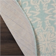 Nourison Jubilant 5' x Round Aqua Fabric Farmhouse Area Rug (5' Round)