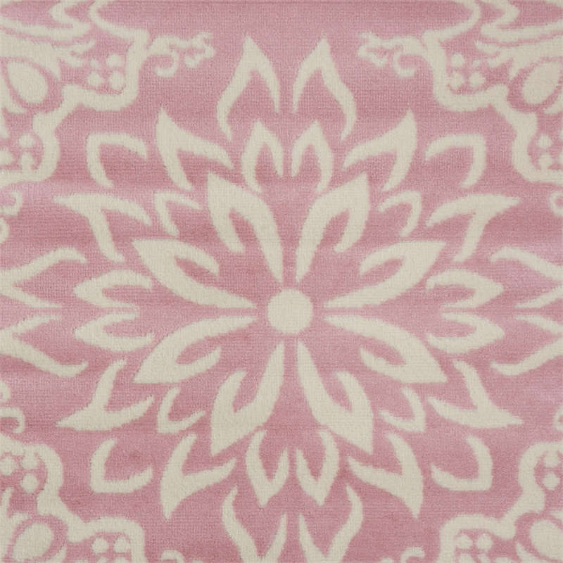 Nourison Home Jubilant 8' x 10' Ivory Pink Fabric Indoor Area Rug