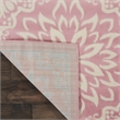 Nourison Home Jubilant 8' x 10' Ivory Pink Fabric Indoor Area Rug