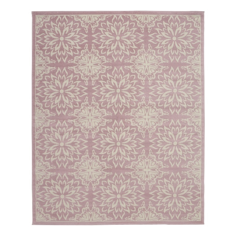 Nourison Home Jubilant 8' x 10' Ivory Pink Fabric Indoor Area Rug