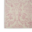 Nourison Jubilant 8' x 10' Ivory and Pink Fabric Vintage Area Rug (8' x 10')