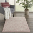 Nourison Jubilant 3' x 5' Ivory/Pink Farmhouse Indoor Rug Polypropylene