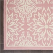 Nourison Jubilant 3' x 5' Ivory/Pink Farmhouse Indoor Rug Polypropylene