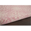 Nourison Jubilant 3' x 5' Ivory/Pink Farmhouse Indoor Rug Polypropylene