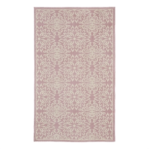 Nourison Jubilant 3' x 5' Ivory/Pink Farmhouse Indoor Rug Polypropylene
