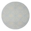 Nourison Jubilant 5' x Round Light Blue Fabric Farmhouse Area Rug (5' Round)