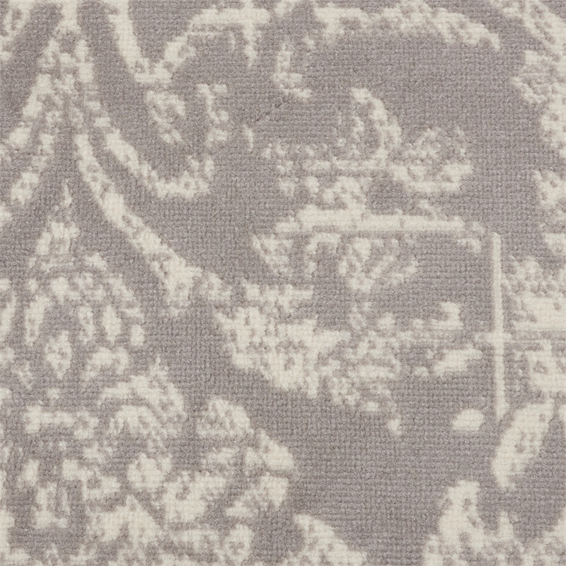 Nourison Jubilant 8' x round Gray Vintage Indoor Rug Polypropylene