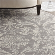 Nourison Jubilant 8' x round Gray Vintage Indoor Rug Polypropylene