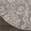 Nourison Jubilant 8' x round Gray Vintage Indoor Rug Polypropylene