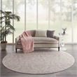 Nourison Jubilant 8' x round Ivory/Pink Vintage Indoor Rug Polypropylene