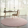 Nourison Jubilant 8' x round Pink Contemporary Indoor Rug Polypropylene