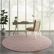 Nourison Jubilant 8' x round Pink Contemporary Indoor Rug Polypropylene