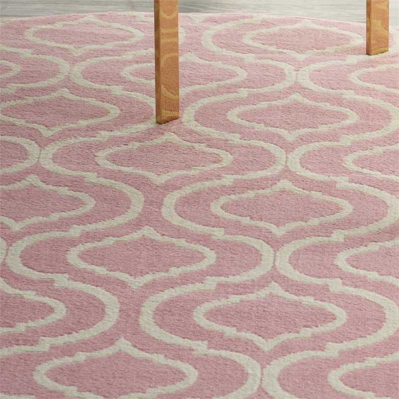 Nourison Jubilant 8' x round Pink Contemporary Indoor Rug Polypropylene
