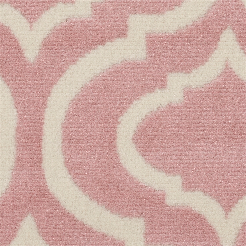 Nourison Jubilant 8' x round Pink Contemporary Indoor Rug Polypropylene