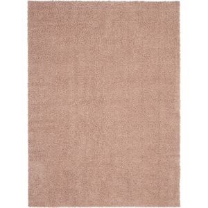 Nourison Malibu Shag 7'10&quot x 9'10&quot Blush Shag Indoor Rug Polypropylene