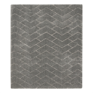 Nourison Luxurious Shag 7'10&quot x 9'10&quot Grey Modern & Contemporary Indoor Rug