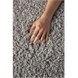 Nourison Malibu Shag 3' x 5' Silver Grey Shag Indoor Rug