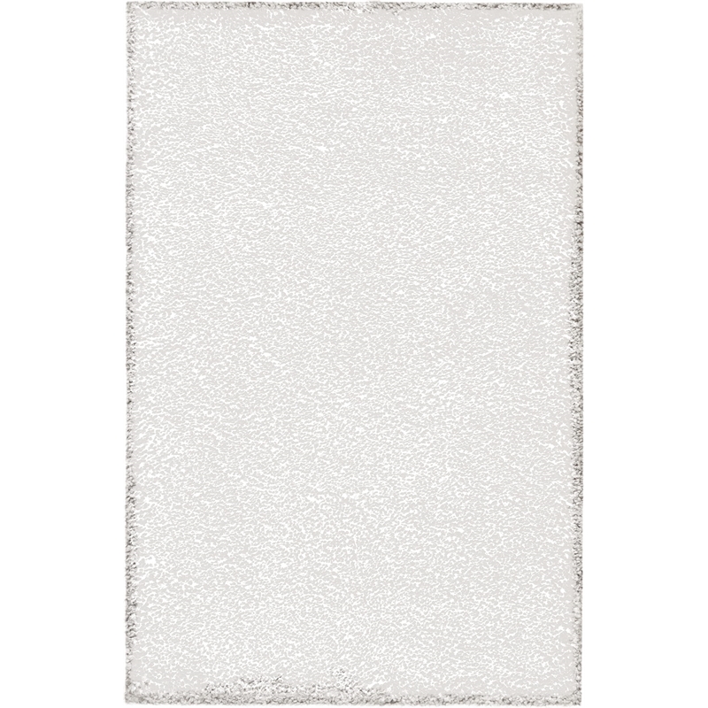 Nourison Malibu Shag 3' x 5' Silver Grey Shag Indoor Rug