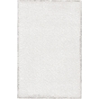 Nourison Malibu Shag 3' x 5' Silver Grey Shag Indoor Rug