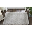 Nourison Malibu Shag 3' x 5' Silver Grey Shag Indoor Rug