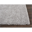 Nourison Malibu Shag 3' x 5' Silver Grey Shag Indoor Rug