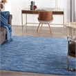 Nourison Essentials 7' x Square Navy Blue Fabric Outdoor Area Rug (7' Square)