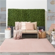 Nourison Essentials 7' x Square Pink Fabric Outdoor Area Rug (7' Square)