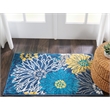 Nourison Passion 2' x 3' Blue Fabric Contemporary Area Rug (2' x 3')