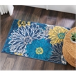 Nourison Passion 2' x 3' Blue Fabric Contemporary Area Rug (2' x 3')