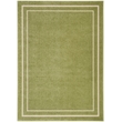 Nourison Essentials 4' x 6' Green Ivory Fabric Contemporary Area Rug (4' x 6')
