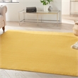 Nourison Essentials 5' x square Yellow Outdoor Indoor/Outdoor Rug